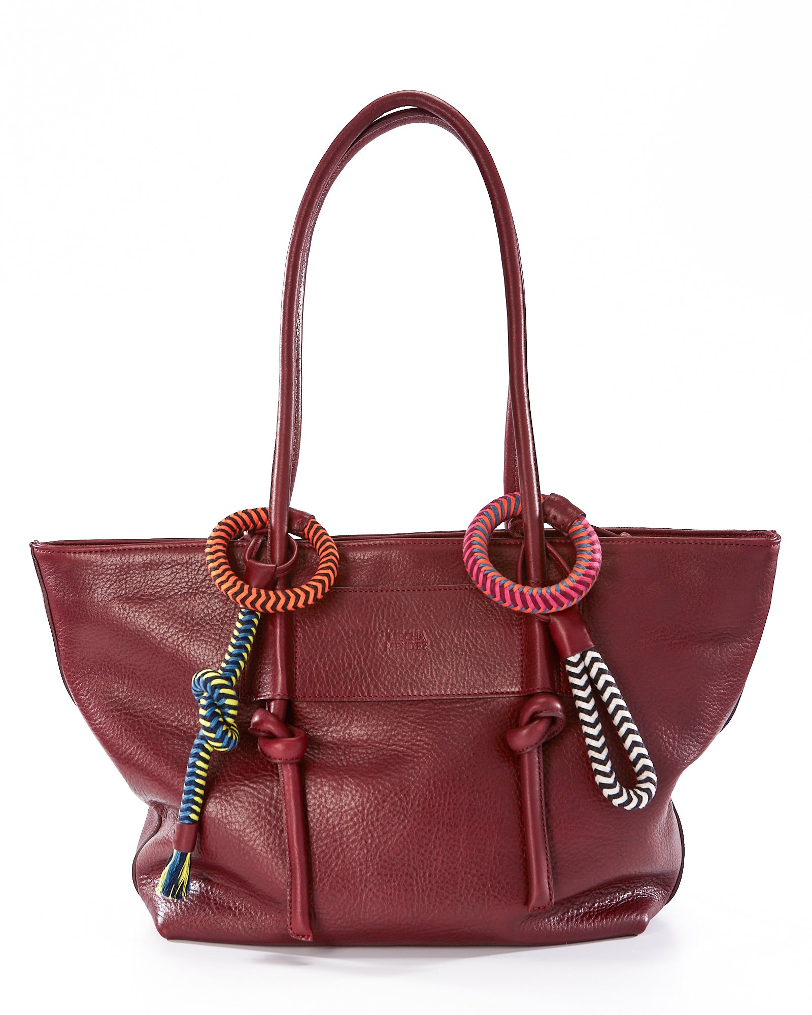 Tote Basket Charms - Burgundy