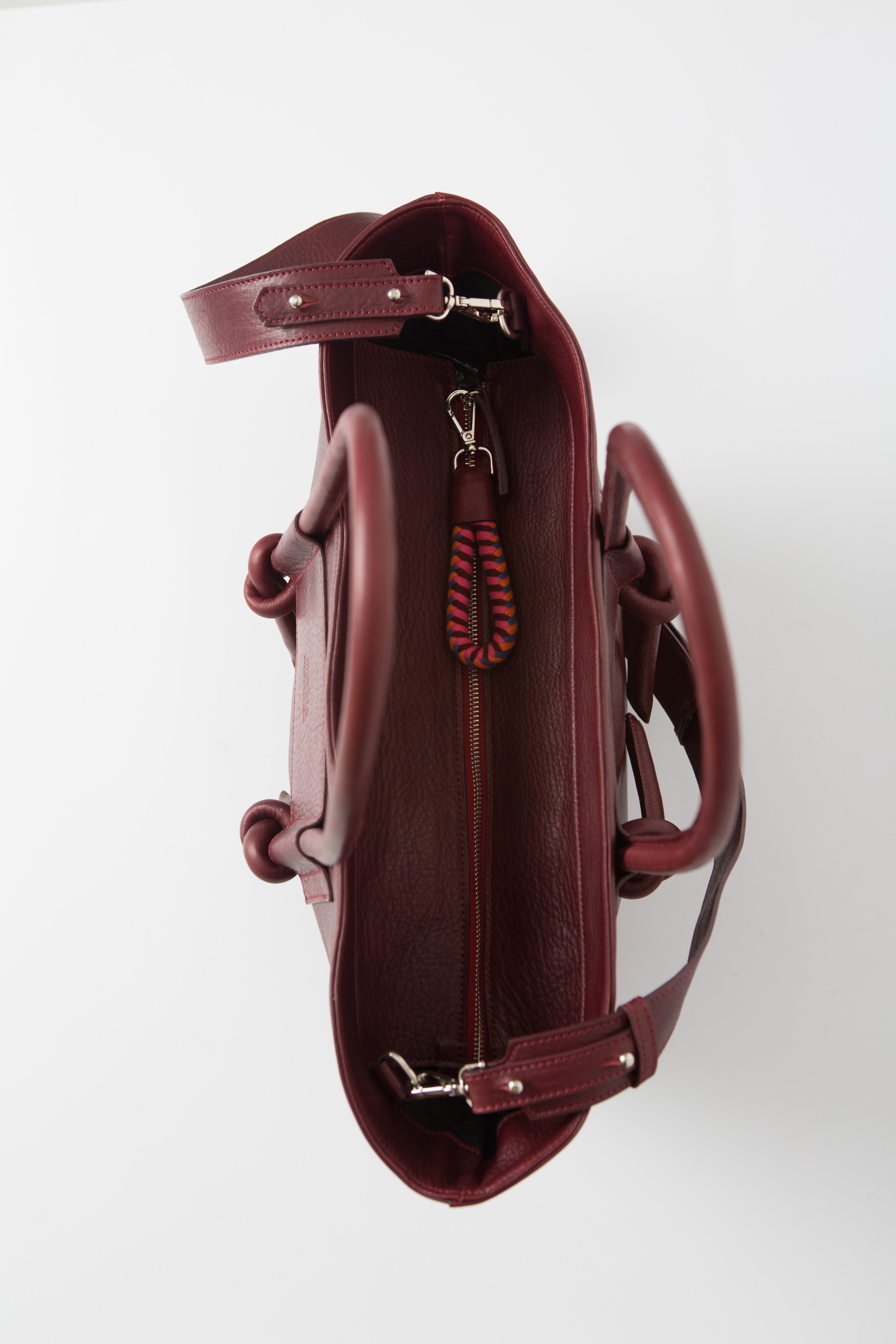 Tote Basket - Burgundy