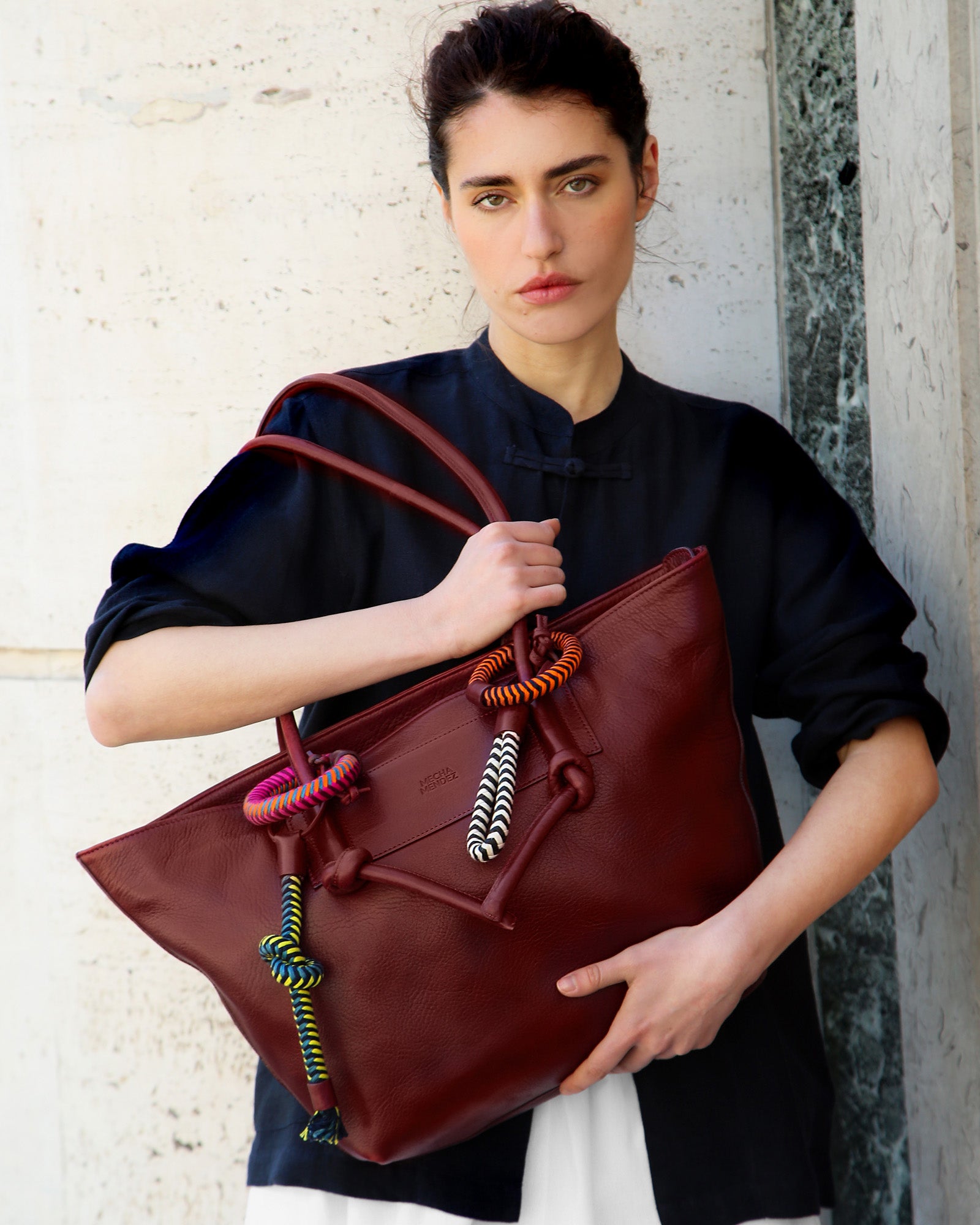 Tote Basket Charms - Burgundy