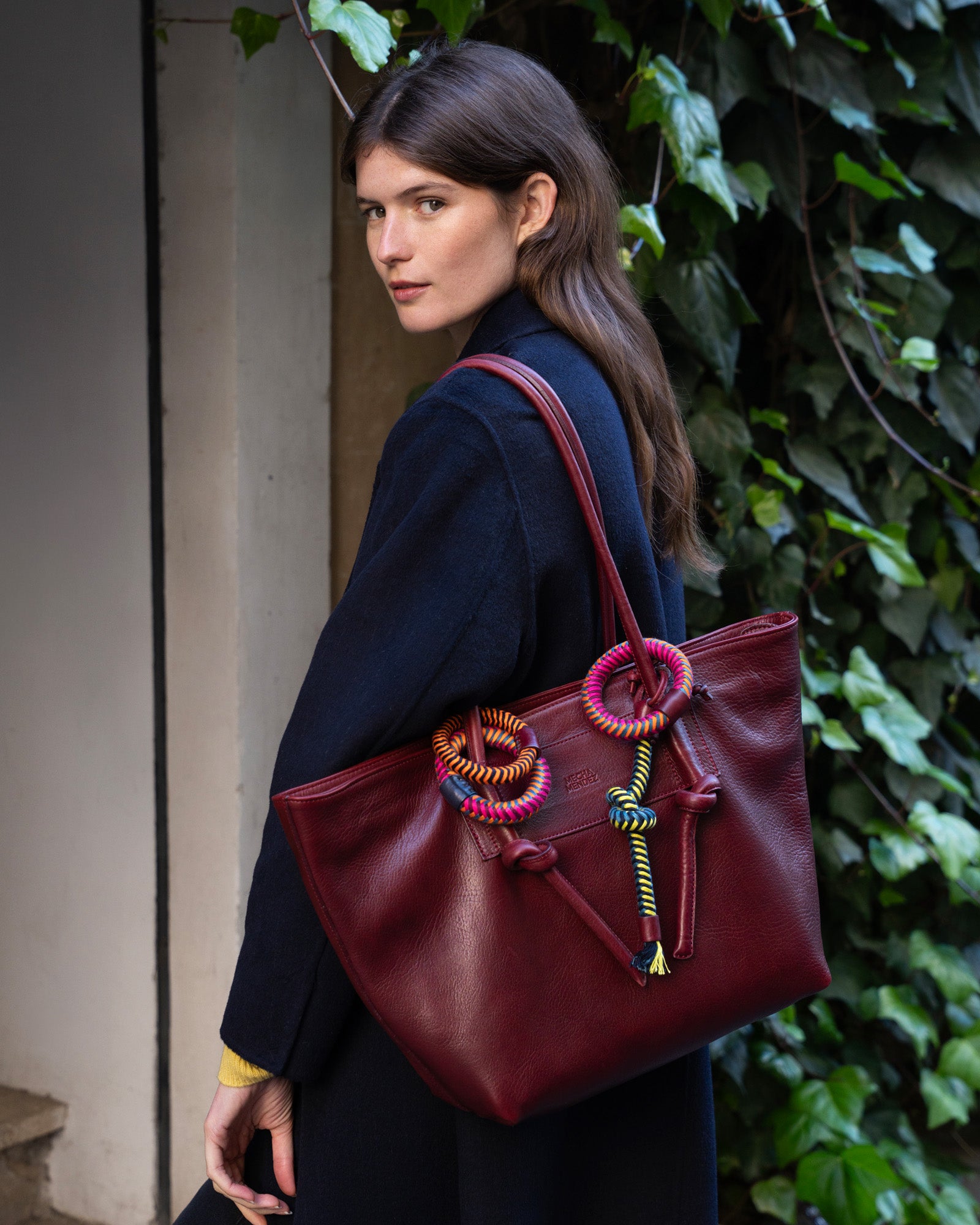 Tote Basket Charms - Burgundy