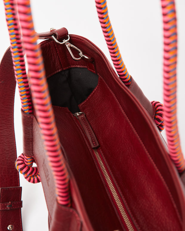 Tote Basket - Burgundy Hipnotica